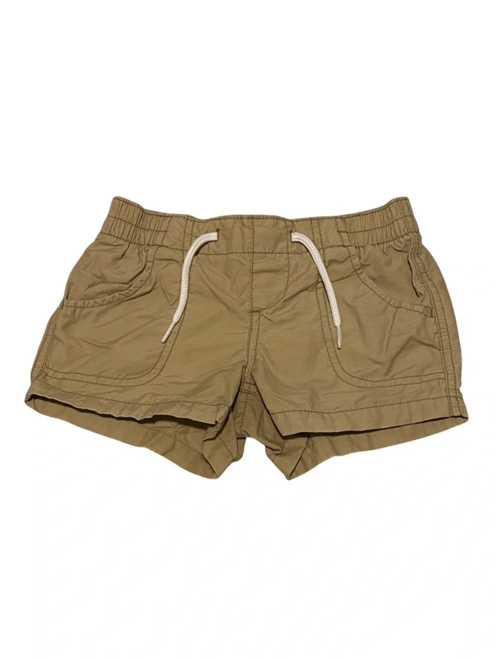 Old Navy Girls Khaki Pull On Shorts Elastic Waist Casual Everyday